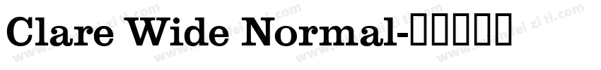 Clare Wide Normal字体转换